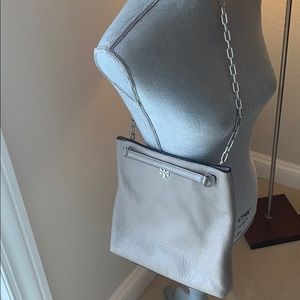 Like new Tory Burch grey crossbody!